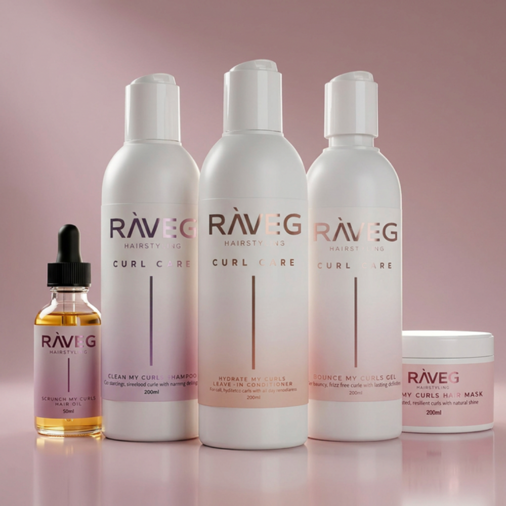 Complete RAVEG Curl Care Bundel - Shampoo, Leave-in, Hair Mask, Curl Gel, Oil