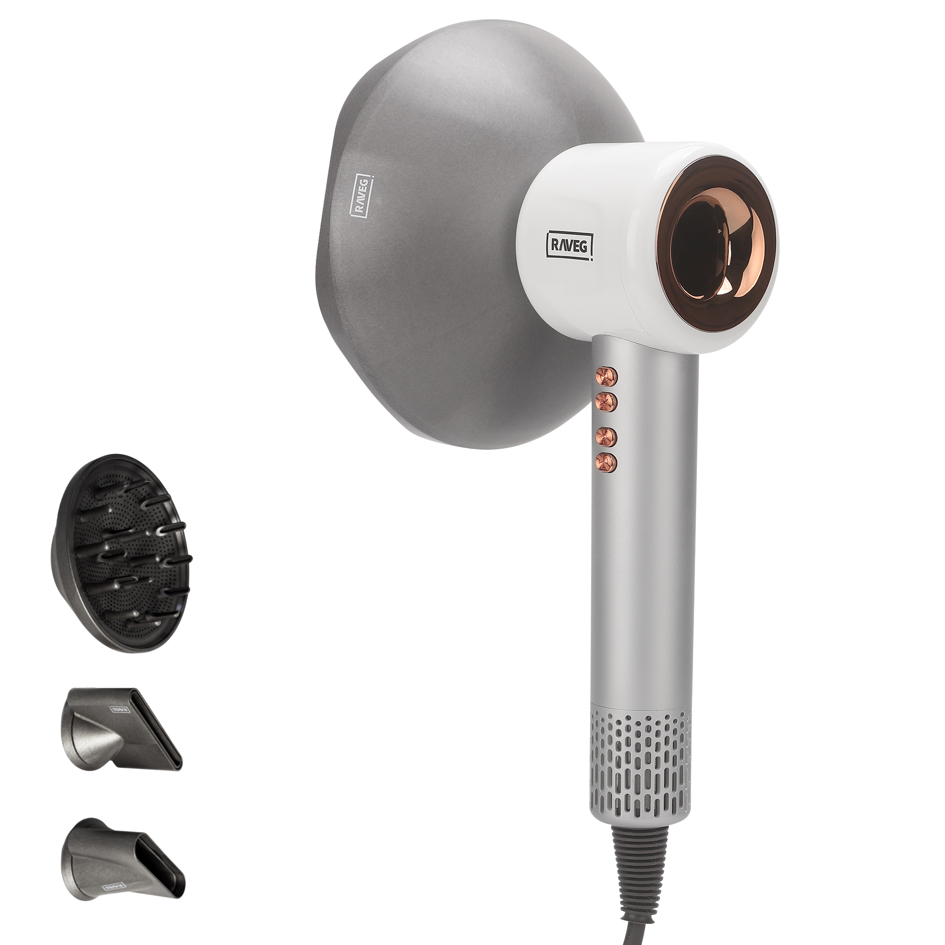 RAVEG White – Salonwaardige föhn met 3 gratis goodies