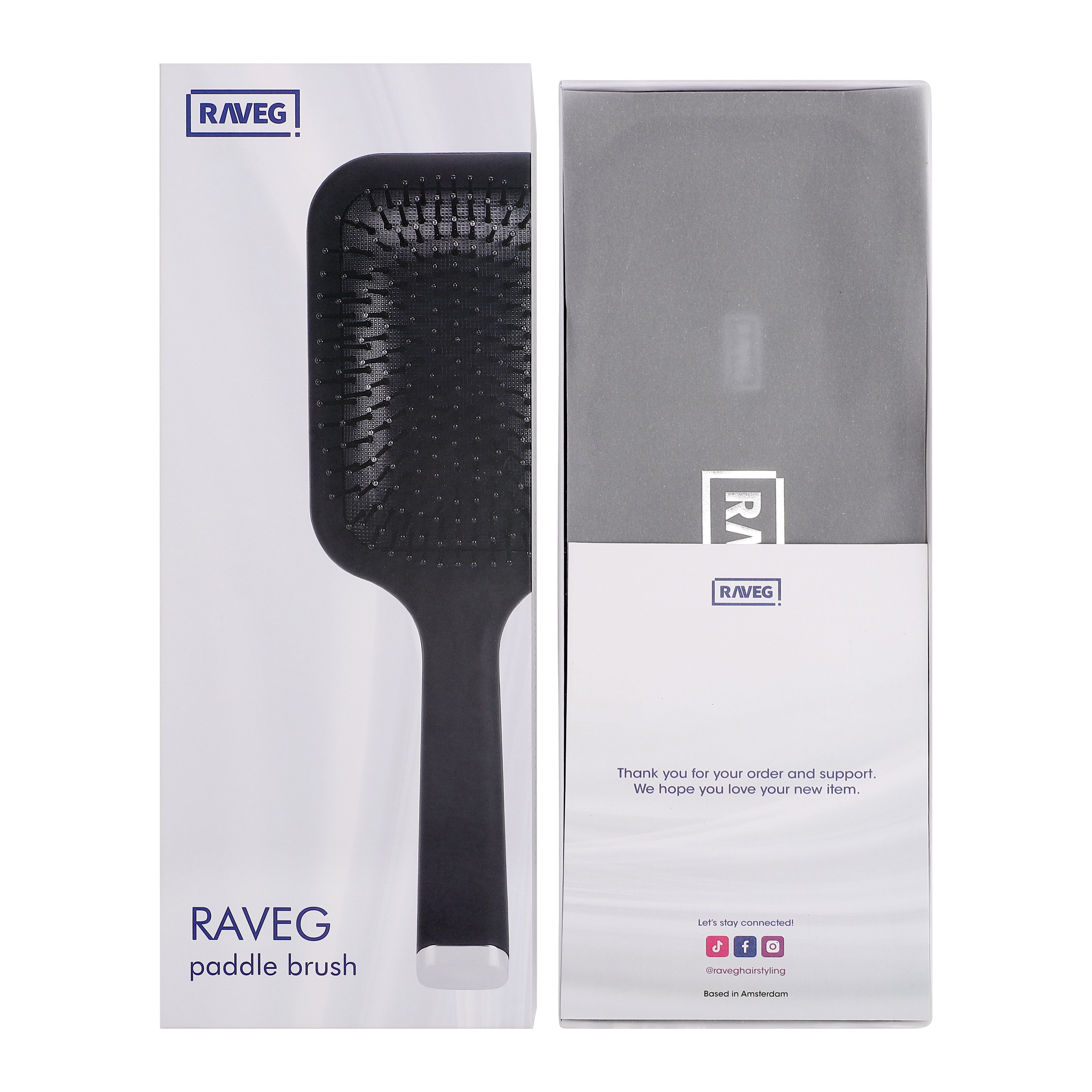 RAVEG Paddle Brush — The Perfect Brush for Frizz-Free and Soft Hair