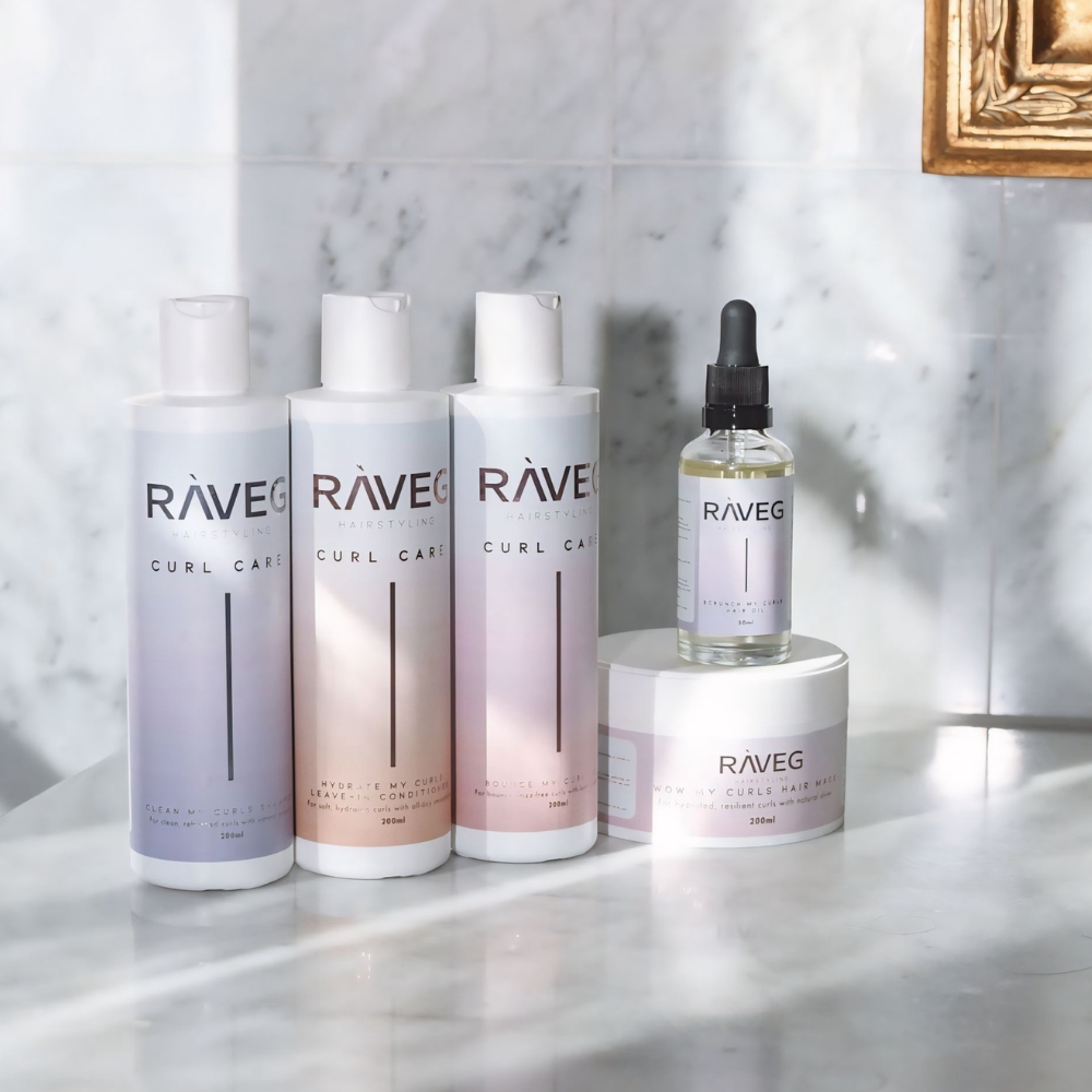 Complete RAVEG Curl Care Bundel - Shampoo, Leave-in, Hair Mask, Curl Gel, Oil
